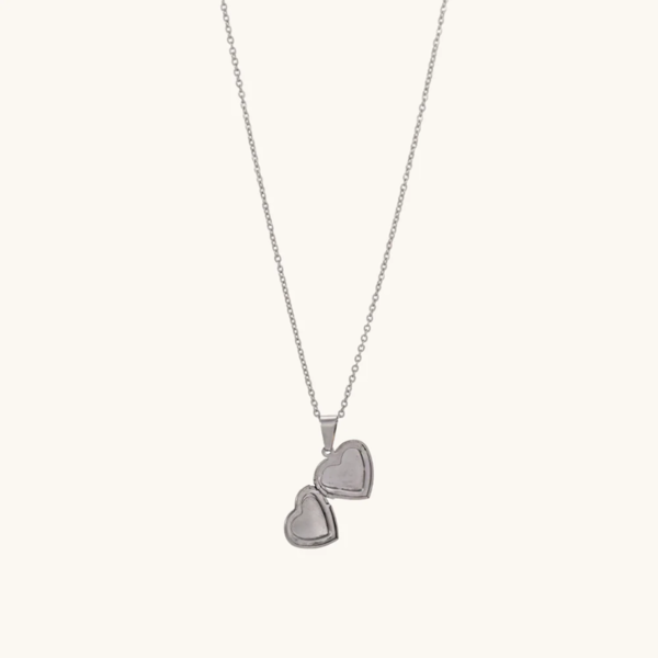 Silver Heart Locket with Chain